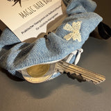 Denim - Haargummi mit Geheimfach